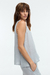 Top en Lino escote U Gris Claro - comprar online