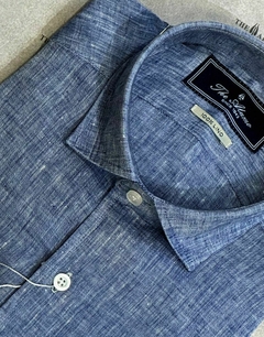 CAMISA DE LINO AZUL - comprar online