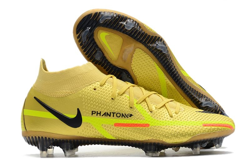 Chuteira Nike Phantom GT2 Dynamic Fit Elite Dourada