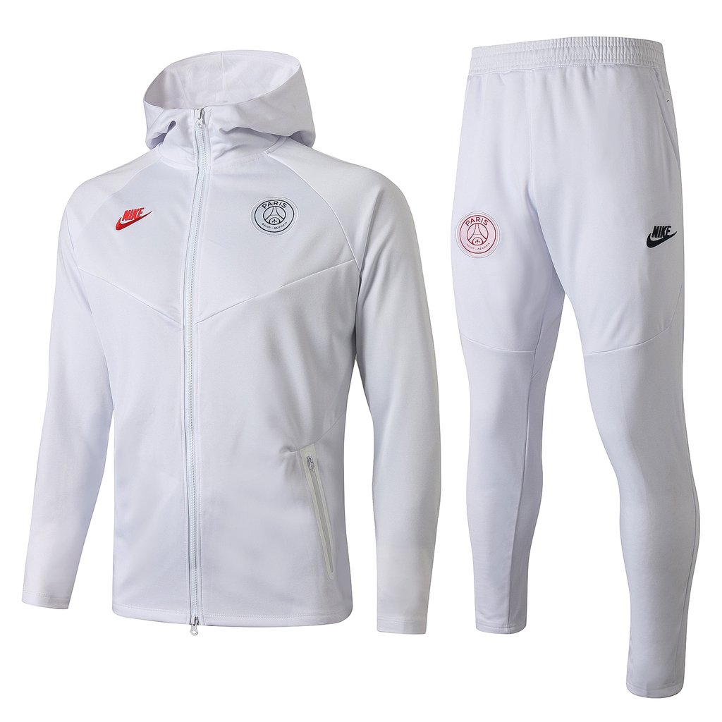 CONJUNTO PSG Jordan All White c ziper 2021