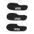 Meia Vans Classic Super No Show Black Pk 3 Pares (41-45)