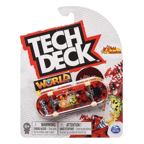 Skate De Dedo - Tech Deck - Iworld Industries Azul - Sunny