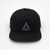 Boné Huf Desestruturado Snapback Triplo Triangle Preto - comprar online