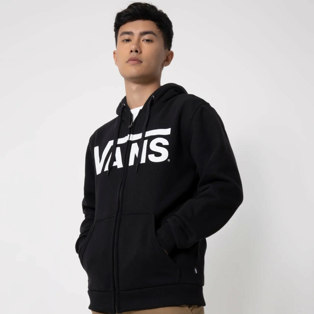Moletom Vans Classic Zip Hoodie Black Evolution Skateshop