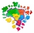 Quebra Cabeças - Mapa do Brasil - Babebi - Madeira - 26 Pçs