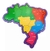 Quebra Cabeças - Mapa do Brasil - Babebi - Madeira - 26 Pçs - comprar online