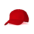 GORRA LISA 6 GAJOS ROJO