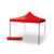 GAZEBO PLEGABLE 3X3 SIN PARED ROJO