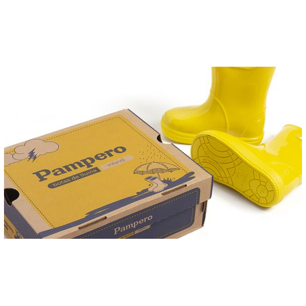 BOTAS LLUVIA PAMPERO INFANTIL AMARILLO 25 26