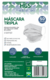Máscara Descartável Tripla 50 unidades com Elástico e Clipe Nasal (Pacote)