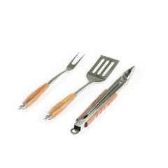 Set de Pinza, Espatula y trinche para Kamado - comprar online