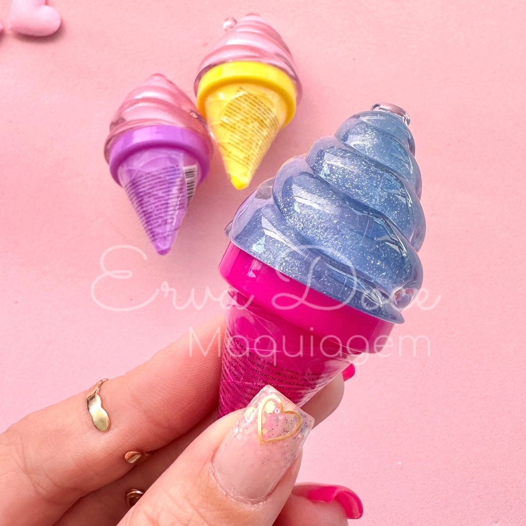 Brilho Labial Ice Cream Sorvetinho Maria Pink