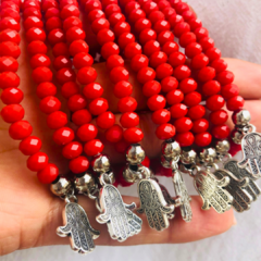 Pulsera Roja con Mano de Fátima