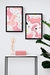 Quadros Decorativos Abstrato Riscos Rosa E Preto Kit 2 Telas na internet