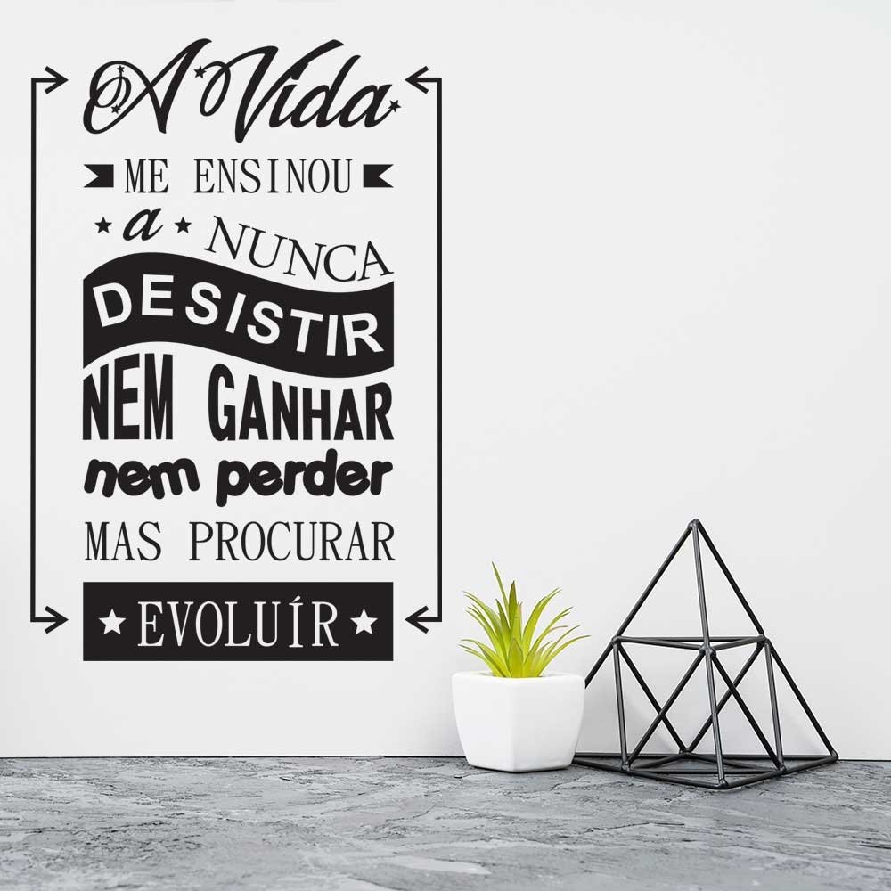 Adesivo de Parede Nunca Desista - Adesivos Decorativos e