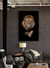 Quadro Decorativo Leão Fundo preto - Wit Decor | Papel de parede, Quadros decorativos e adesivos