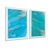 Quadro Decorativo Abstrato Tons Azul Ceramic Kit com 2 Telas na internet