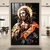 Quadro Decorativo Jesus Abstrato Geométrico (exclusivo)