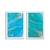 Quadro Decorativo Abstrato Tons Azul Ceramic Kit com 2 Telas - Wit Decor | Papel de parede, Quadros decorativos e adesivos