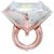1 Kit Balão Surpresa / Pedido de Casamento 15 Peças com Aliança 45 cm e tema Rosê - Noiva na internet