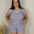 Pijama Short Doll Malha Fria - E105 Azul bebê Estampado na internet