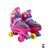 Patins Roller Com Kit De Proteção Rosa Tam 34-37 - UniToys