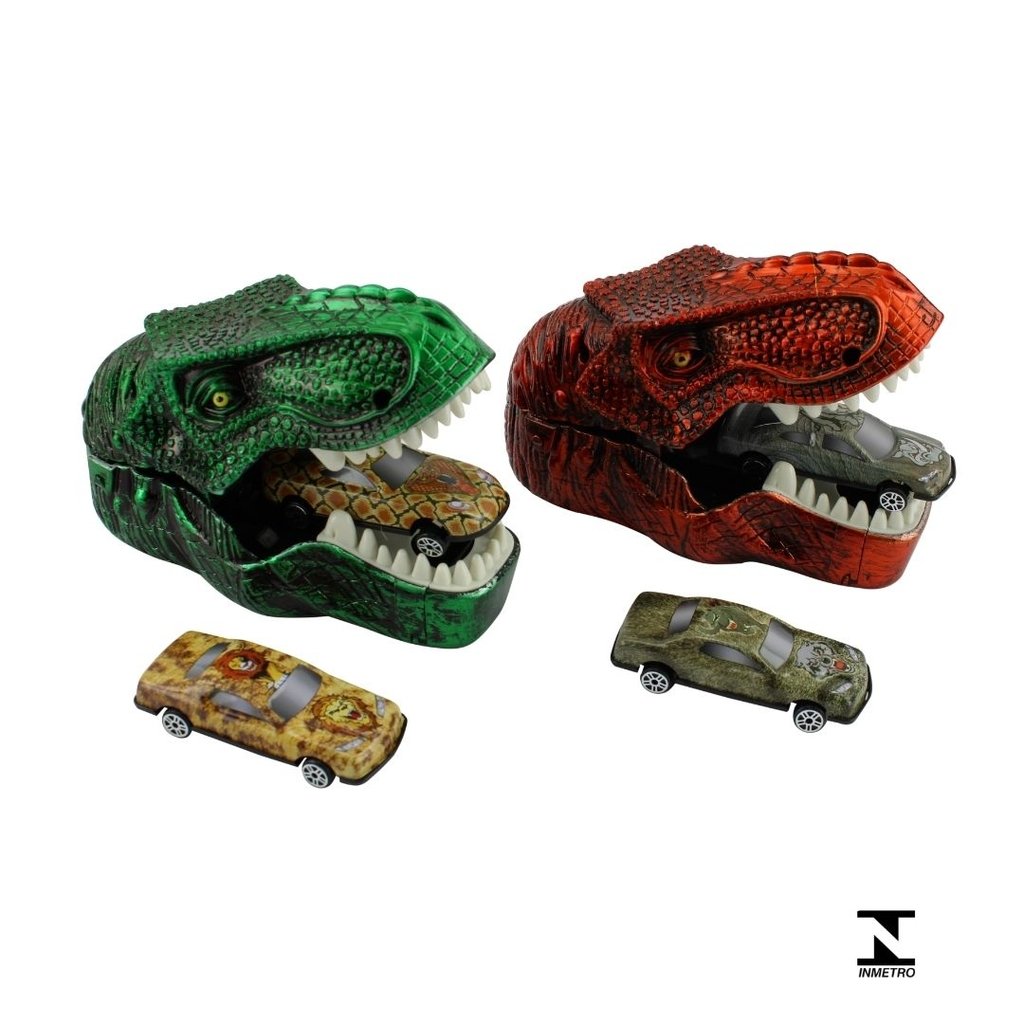 Dinossauro Lançador de Carrinhos Infantil - Bbr Toys