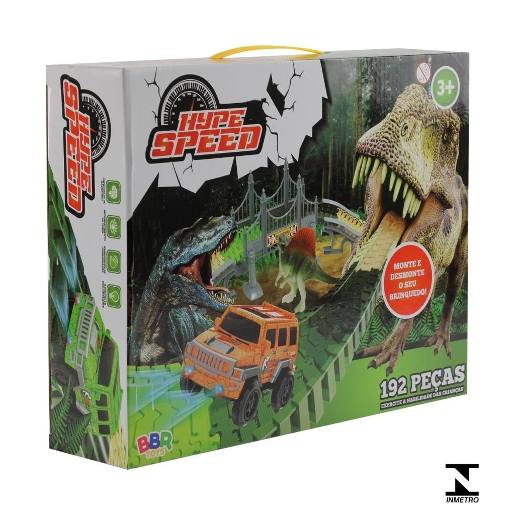 Dinossauro Lançador de Carrinhos Infantil - Bbr Toys