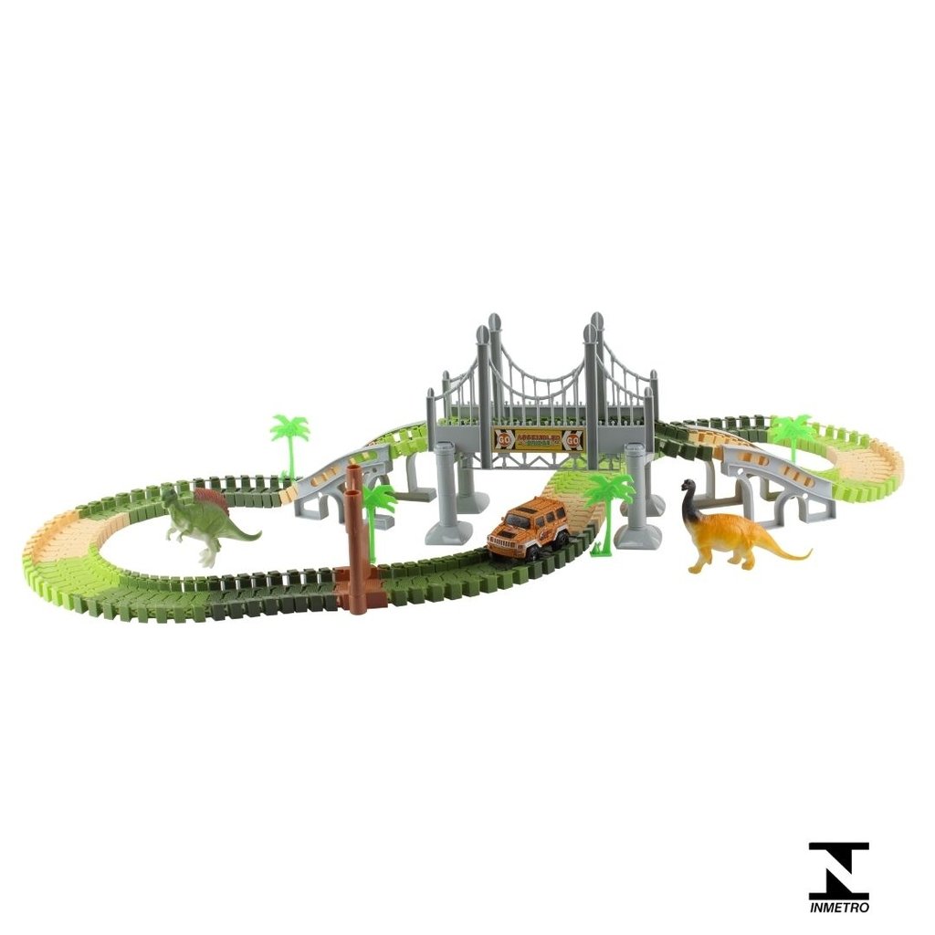 Pista Corrida Dinossauro - Bbr Toys - Pistas - Magazine Luiza