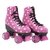 Imagem do Patins Infantil Retrô Rosa 4 Rodas C/ Led 37 - BBR Toys