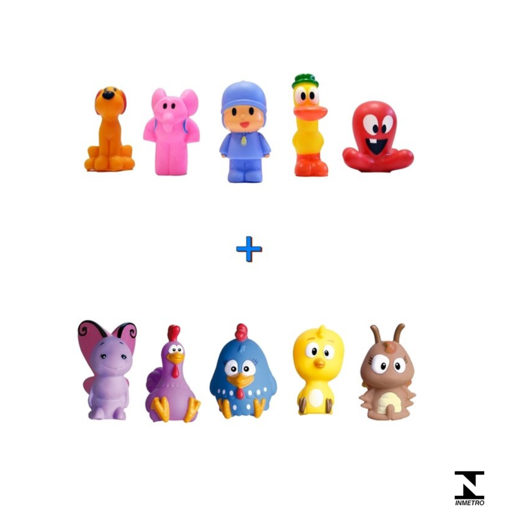 Boneco Nina De Vinil Macio Desenho Infantil Pocoyo - Cardoso