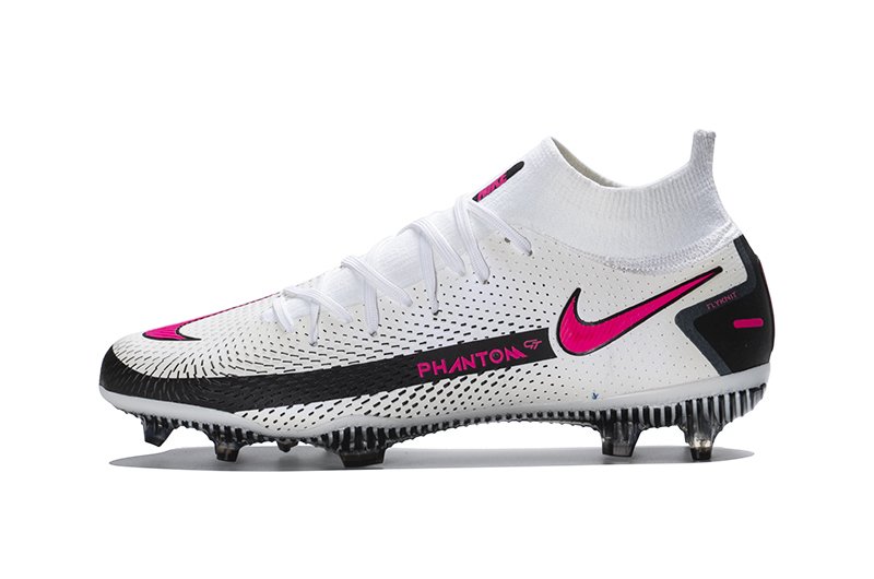 Chuteira nike hotsell rosa e branco