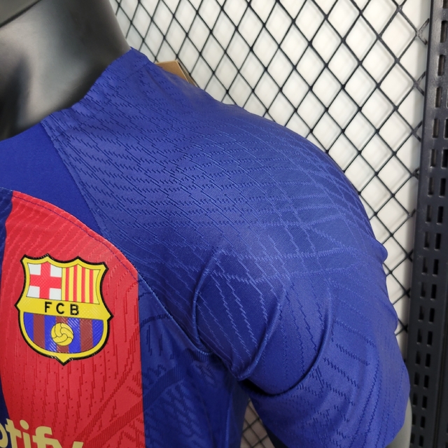 Camisa Barcelona Terceira 2023/2024 Jogador Masculina - Azul Ciano