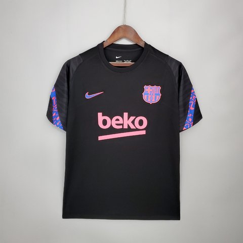 Camisa Barcelona Treino Preto 2021 22