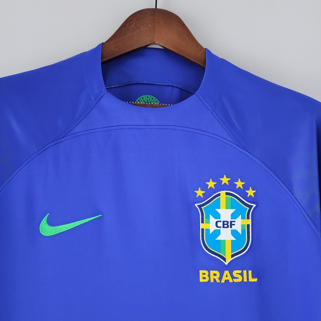 Camisa Brasil II 2022 Torcedor - Azul - Copa do mundo