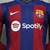 Camisa Manga Longa Barcelona I 2023/24 Jogador - Azul e Vermelho