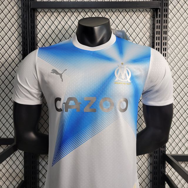 Camisa Olympique de Marseille Edição 30 anos UCL Jogador - Branca e