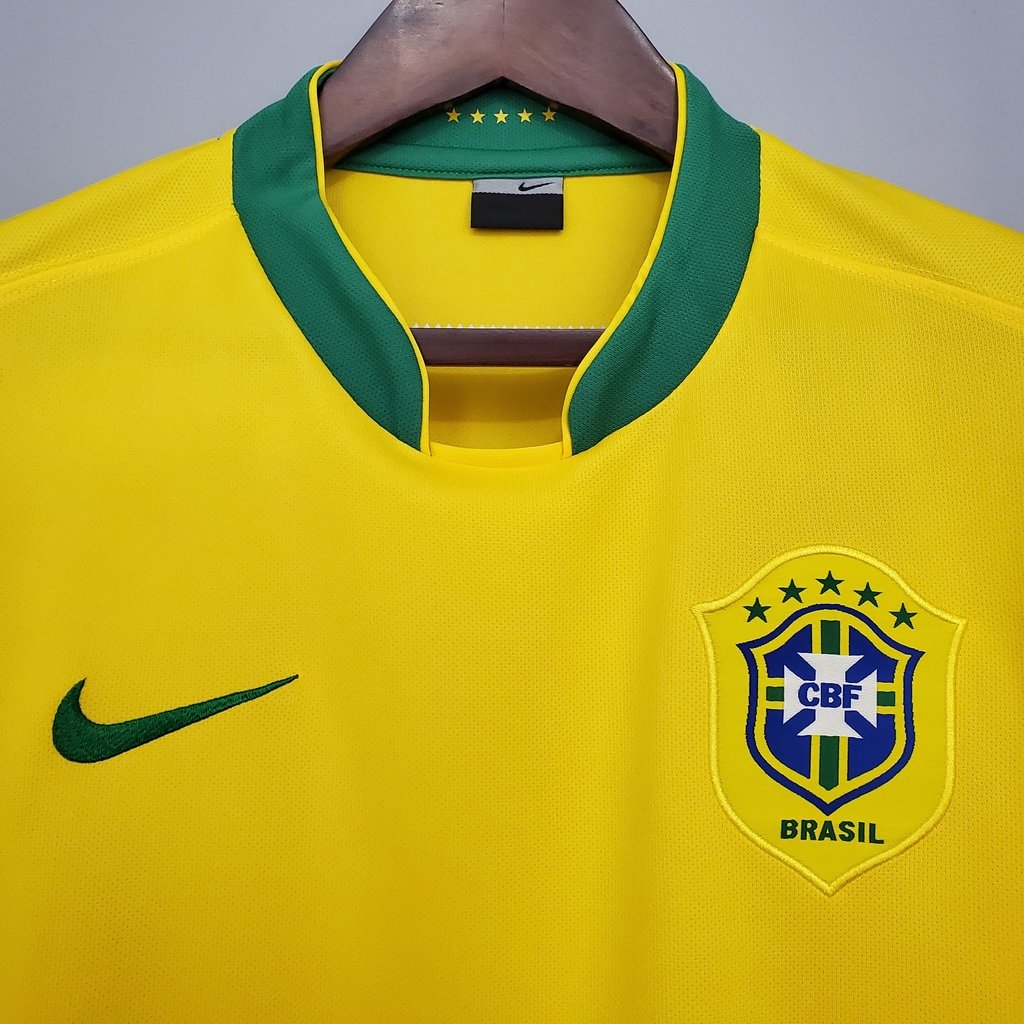 Camisa Nike Brasil Core Ringer Tee Amarela - Compre Agora