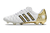 Chuteira Adidas AdiPure 11 Pro de Campo - Branco e Dourado