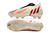 Chuteira Campo Adidas Predator Edge+ Bege e Vermelha