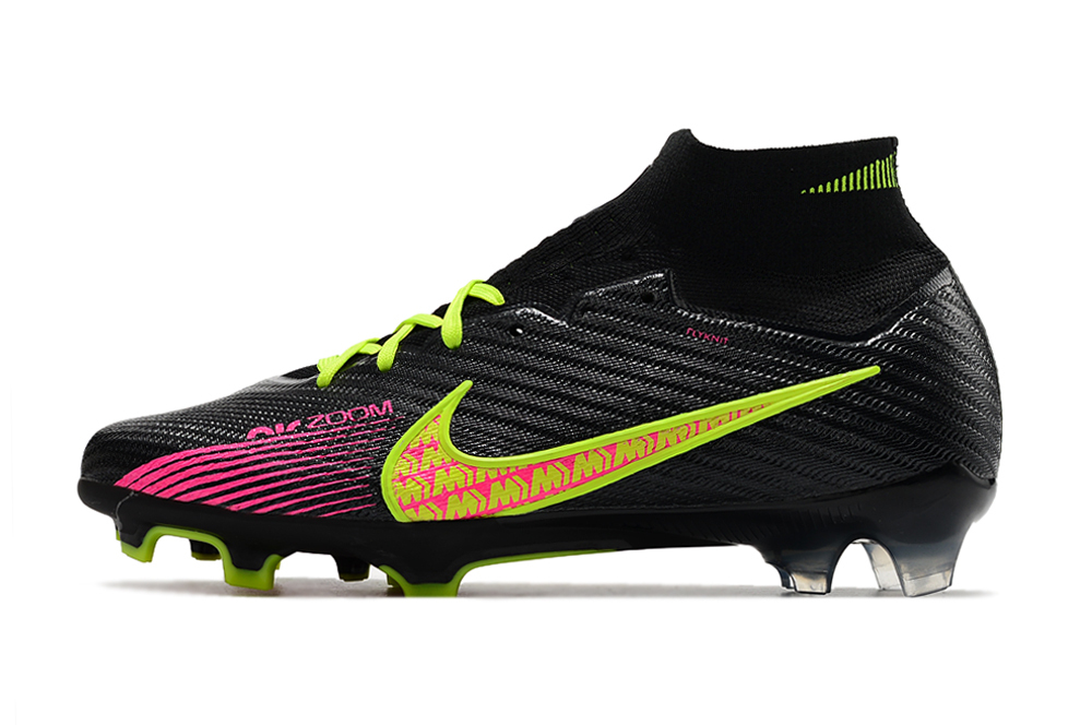 Chuteira Campo Air Zoom Nike Mercurial Superfly 9 Elite Preta amarelo