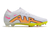 Chuteira Campo Nike Air Zoom Mercurial Vapor 15 Elite Branca, Amarela e Vermelha