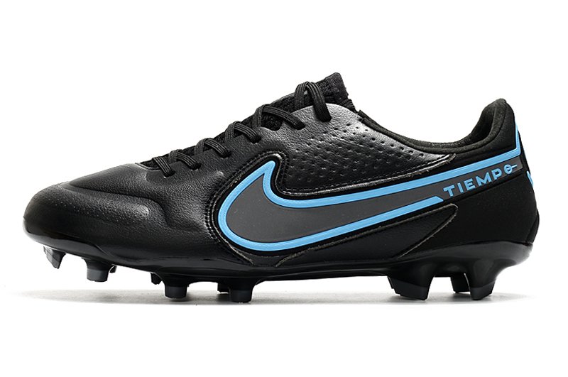 Chuteira Campo Nike Tiempo Legend 9 Elite Preto e Azul