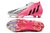 Chuteira de Campo Adidas Predator Edge+ Rosa e Branco