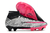 Chuteira de Campo Nike Air Zoom Mercurial Superfly 9 Elite Cinza e Rosa