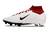 Chuteira de Campo Nike Air Zoom Mercurial Superfly 9 Elite "Total 90" - Branco e Vermelho