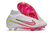 Chuteira de Campo Nike Air Zoom Mercurial Superfly 9 Elite Branca e Rosa - Marcus Rashford Pack