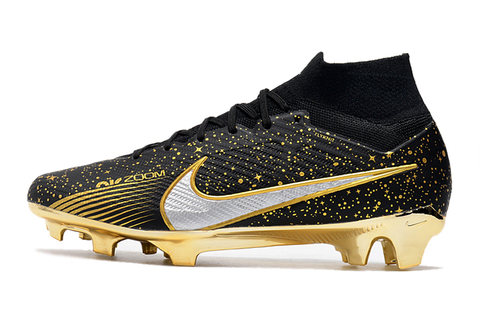 Chuteira de Campo Nike Air Zoom Mercurial Superfly 9 Elite Preta e Dou