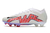 Chuteira de campo Nike Air Zoom Mercurial Vapor 15 Elite Branco e Vermelho