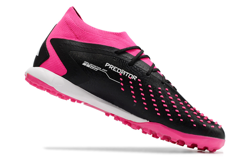 Chuteira de Society Adidas Predator Accuracy.1 Preta e Rosa